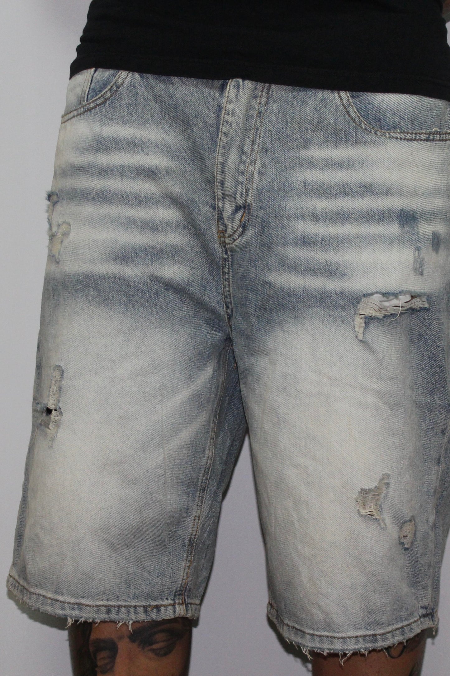 Bermuda jeans chiaro
